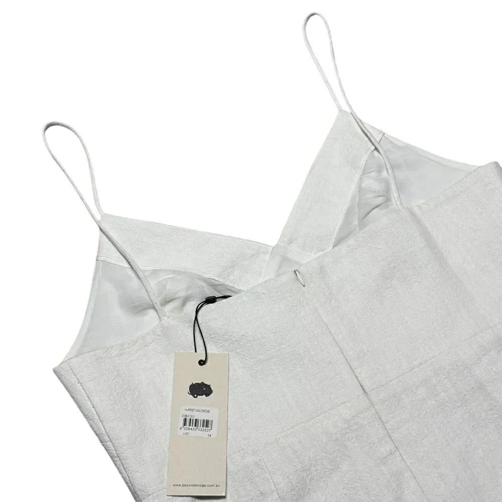 NWT women’s BEC & BRIDGE Harriet ivory cut Mini cotton Dress size 10 - Picture 6 of 11